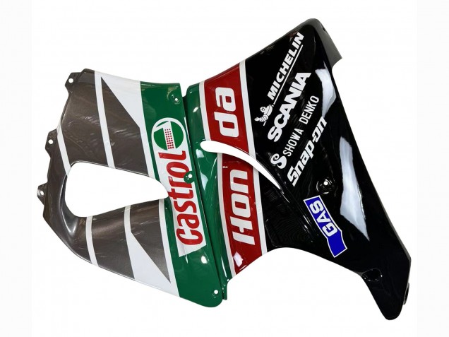 Preisgünstige Honda CBR900RR 893 Motorrad Verkleidung 1996-1997 - Weiss Grun Grau Glanzendes Schwarz Castrol