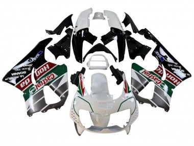 Preisgünstige Honda CBR900RR 893 Motorrad Verkleidung 1996-1997 - Weiss Grun Grau Glanzendes Schwarz Castrol