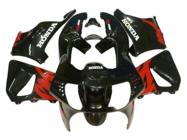 Preisgünstige Honda CBR900RR 919 Motorrad Verkleidung 1998-1999 - Rot Glanzendes Schwarz