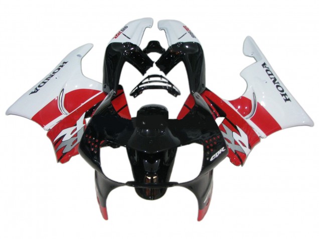 Preisgünstige Honda CBR900RR 919 Motorrad Verkleidung 1998-1999 - Weiss Rot Glanzendes Schwarz