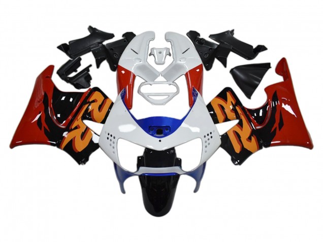 Preisgünstige Honda CBR900RR 919 Motorrad Verkleidung 1998-1999 - Weiss Rot Blau Glanzendes Schwarz