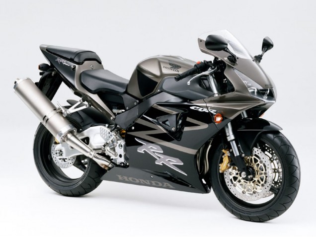 Preisgünstige Honda CBR900RR 919 Motorrad Verkleidung 1998-1999 - Glanzendes Schwarz Weiss Aufkleber