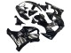 Preisgünstige Honda CBR900RR 919 Motorrad Verkleidung 1998-1999 - Glanzendes Schwarz Weiss Aufkleber