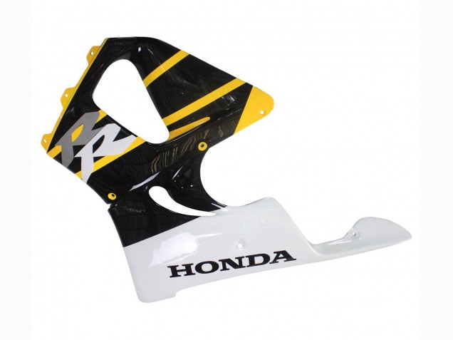Preisgünstige Honda CBR900RR 919 Motorrad Verkleidung 1998-1999 - Weiss Gelb Glanzendes Schwarz