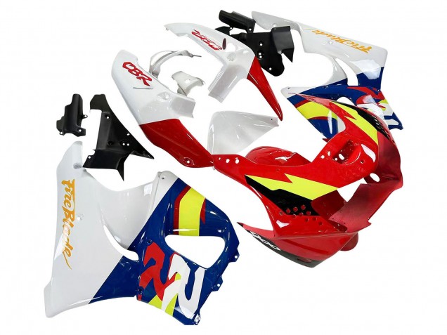 Preisgünstige Honda CBR900RR 919 Motorrad Verkleidung 1998-1999 - Weiss Rot Gelb Blau