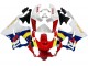 Preisgünstige Honda CBR900RR 919 Motorrad Verkleidung 1998-1999 - Weiss Rot Gelb Blau