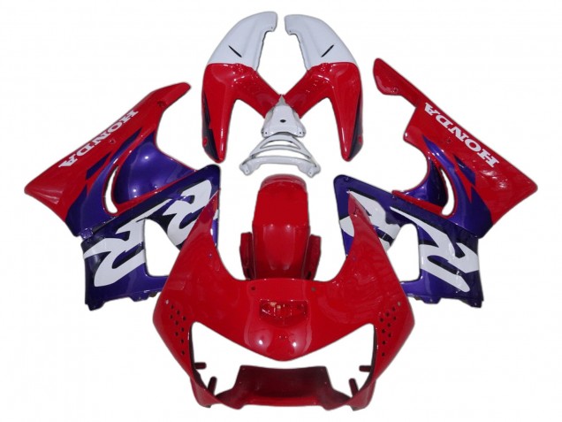 Preisgünstige Honda CBR900RR 919 Motorrad Verkleidung 1998-1999 - Weiss Rot Blau