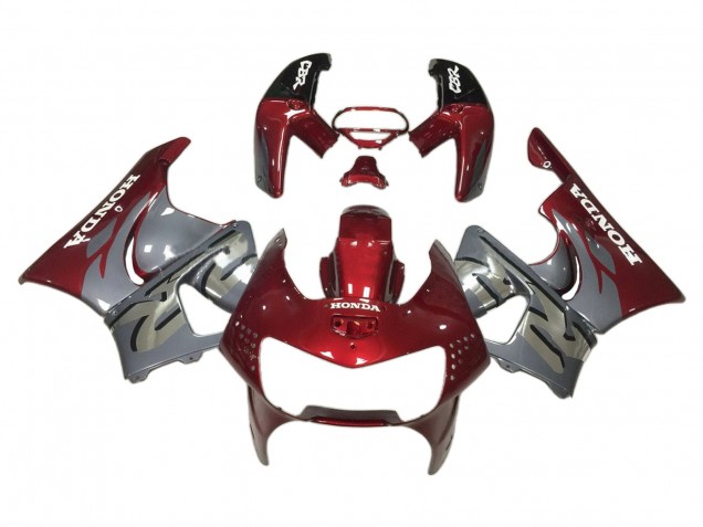 Preisgünstige Honda CBR900RR 919 Motorrad Verkleidung 1998-1999 - Dunkel Rot Grau