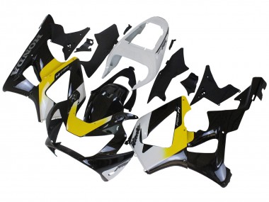 Preisgünstige Honda CBR900RR 929 Motorrad Verkleidung 2000-2001 - Weiss Gelb Glanzendes Schwarz
