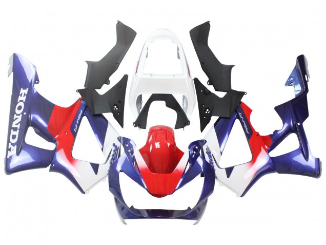 Preisgünstige Honda CBR900RR 929 Motorrad Verkleidung 2000-2001 - Weiss Rot Blau