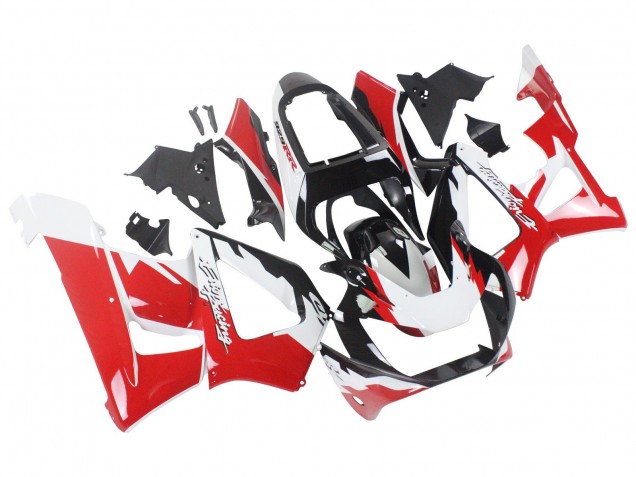 Preisgünstige Honda CBR900RR 929 Motorrad Verkleidung 2000-2001 - Weiss Rot Glanzendes Schwarz Rennen
