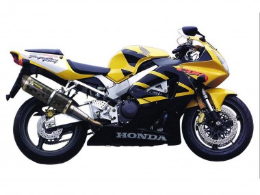 Preisgünstige Honda CBR900RR 929 Motorrad Verkleidung 2000-2001 - Gelb Dunkel Blau