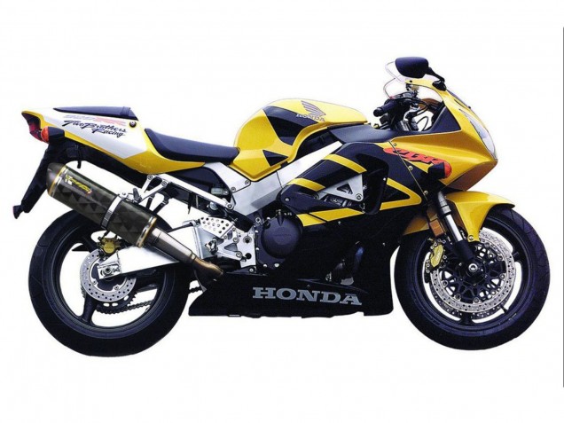 Preisgünstige Honda CBR900RR 929 Motorrad Verkleidung 2000-2001 - Gelb Dunkel Blau