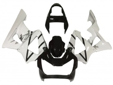 Preisgünstige Honda CBR900RR 929 Motorrad Verkleidung 2000-2001 - Weiss Glanzendes Schwarz