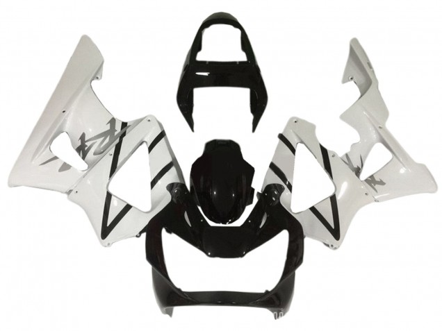 Preisgünstige Honda CBR900RR 929 Motorrad Verkleidung 2000-2001 - Weiss Glanzendes Schwarz
