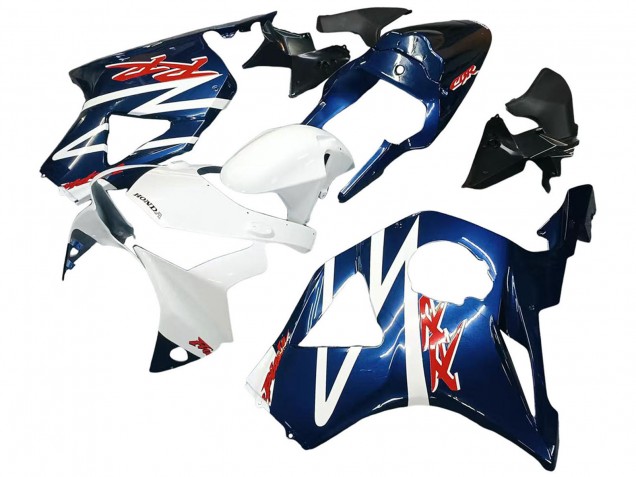 Preisgünstige Honda CBR900RR 954 Motorrad Verkleidung 2002-2003 - Weiss Dunkel Blau