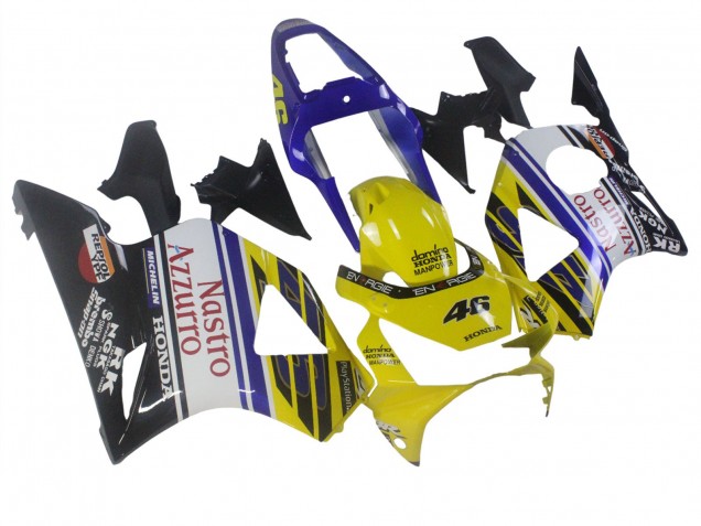 Preisgünstige Honda CBR900RR 954 Motorrad Verkleidung 2002-2003 - Blau Gelb Glanzendes Schwarz Rot Nastro Azzurro 46