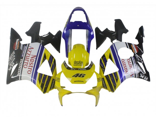Preisgünstige Honda CBR900RR 954 Motorrad Verkleidung 2002-2003 - Blau Gelb Glanzendes Schwarz Rot Nastro Azzurro 46