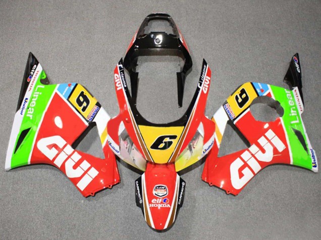 Preisgünstige Honda CBR900RR 954 Motorrad Verkleidung 2002-2003 - Weiss Rot Gelb Blau Grun Schwarz Elf Givi 6