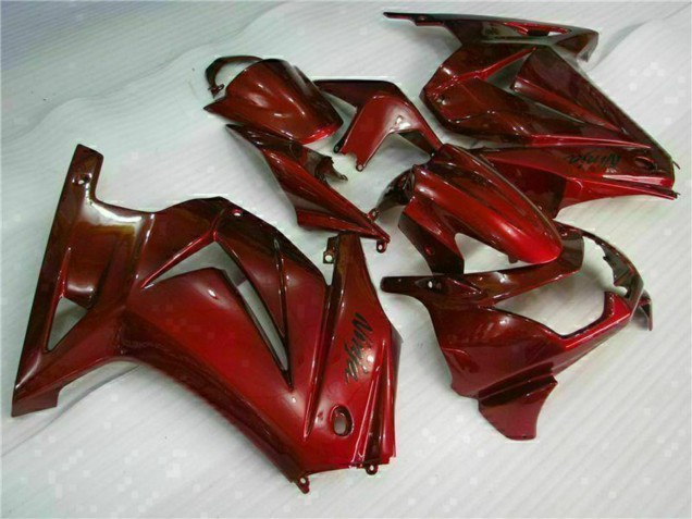 Preisgünstige Kawasaki EX250 Motorrad Verkleidung 2008-2012 - Kastanienbraun Rot