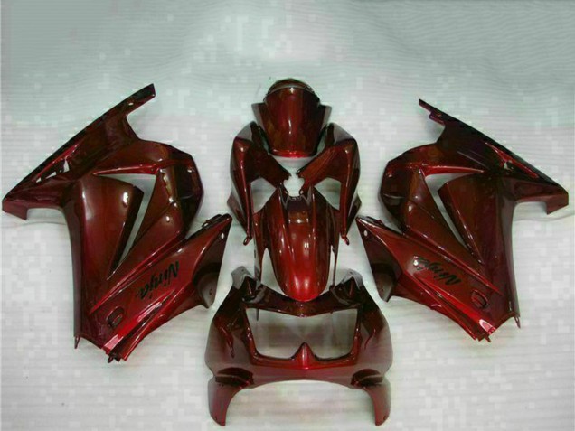 Preisgünstige Kawasaki EX250 Motorrad Verkleidung 2008-2012 - Kastanienbraun Rot