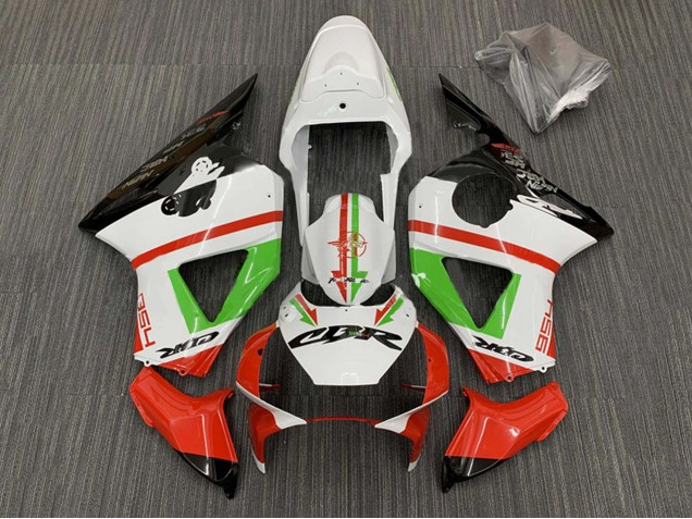 Preisgünstige Honda CBR900RR 954 Motorrad Verkleidung 2002-2003 - Weiss Rot Grun Glanzendes Schwarz