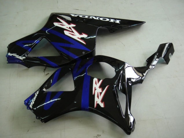 Preisgünstige Honda CBR900RR 954 Motorrad Verkleidung Kit 2002-2003 - Blau Glanzendes Schwarz