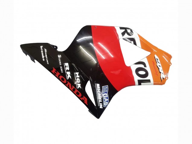 Preisgünstige Honda CBR900RR 954 Motorrad Verkleidung Kit 2002-2003 - Orange Weiss Rot Glanzendes Schwarz Repsol