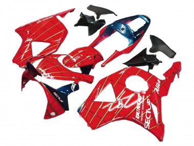 Preisgünstige Honda CBR900RR 954 Motorrad Verkleidung 2002-2003 - Rot Dunkel Blau Dunlop