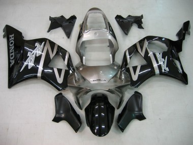 Preisgünstige Honda CBR900RR 954 Motorrad Verkleidung 2002-2003 - Silber Glanzendes Schwarz