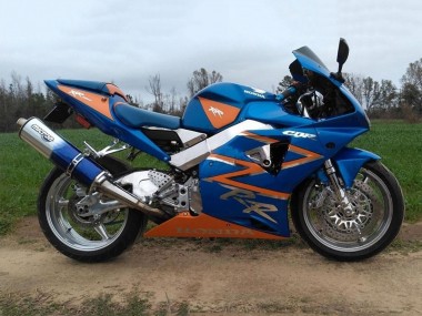 Preisgünstige Honda CBR900RR 954 Motorrad Verkleidung 2002-2003 - Orange Blau