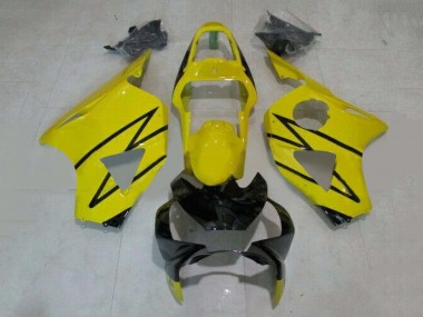 Preisgünstige Honda CBR900RR 954 Motorrad Verkleidung 2002-2003 - Gelb Glanzendes Schwarz