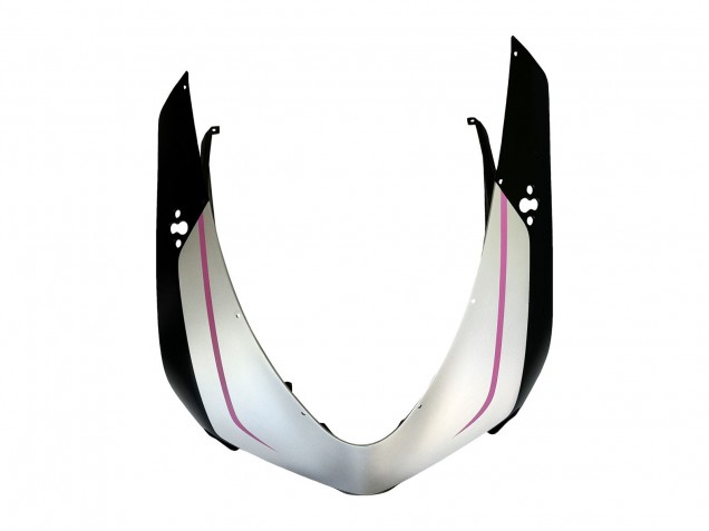 Preisgünstige Ducati 848 Motorrad Verkleidung 2007-2014 - Weiss Rosa Glanzendes Schwarz Connie