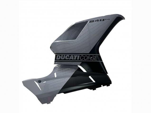 Preisgünstige Ducati 848 Motorrad Verkleidung 2007-2014 - Silber Gold Matt Schwarz