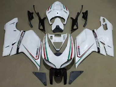 Preisgünstige Ducati 1198 Motorrad Verkleidung 2007-2014 - Weiss Rot Grun Schwarz Corse