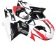 Preisgünstige Ducati 848/1098/1198 Motorrad Verkleidung 2007-2014 - Weiss Rot Glanzendes Schwarz