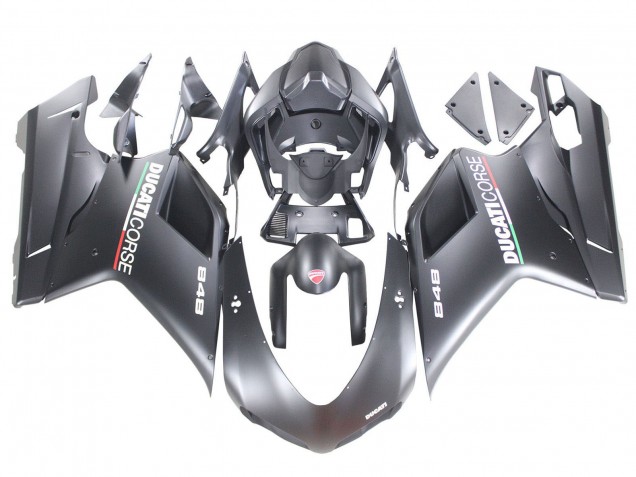 Preisgünstige Ducati 848 Motorrad Verkleidung 2007-2014 - Matt Grau