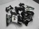 Preisgünstige Kawasaki EX250 Motorrad Verkleidung 2008-2012 - Glanzendes Schwarz Weiss West