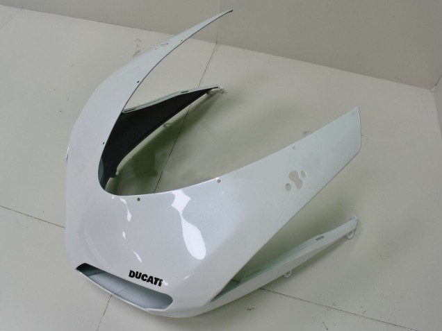 Preisgünstige Ducati 848 Motorrad Verkleidung 2007-2014 - Weiss Matt Schwarz