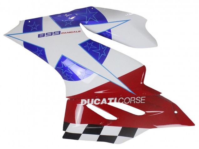 Preisgünstige Ducati Panigale 899 Motorrad Verkleidung 2011-2014 - Weiss Blau Rot Schwarz