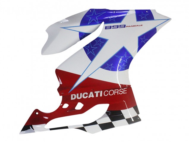 Preisgünstige Ducati Panigale 899 Motorrad Verkleidung 2011-2014 - Weiss Blau Rot Schwarz