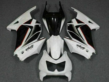 Preisgünstige Kawasaki EX250 Motorrad Verkleidung 2008-2012 - Weiss Schwarz Ninja