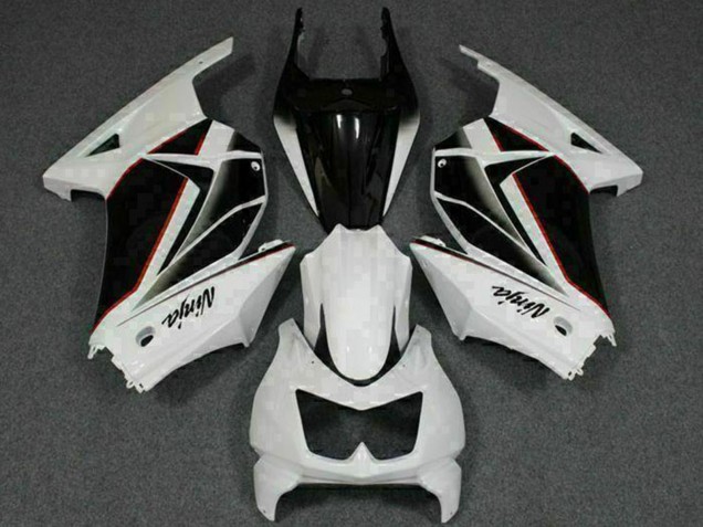 Preisgünstige Kawasaki EX250 Motorrad Verkleidung 2008-2012 - Weiss Schwarz Ninja