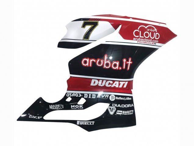 Preisgünstige Ducati Panigale 899/1199 Motorrad Verkleidung 2011-2014 - Weiss Rot Glanzendes Schwarz Aruba.it 7