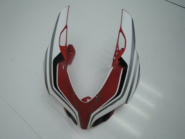 Preisgünstige Ducati Panigale 899 Motorrad Verkleidung 2011-2014 - Weiss Rot Glanzendes Schwarz