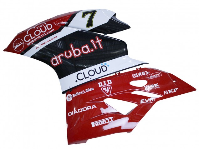 Preisgünstige Ducati 959/1299 Motorrad Verkleidung 2015-2020 - Weiss Rot Schwarz Aruba 7