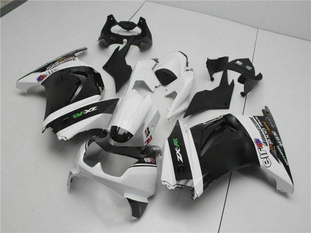 Preisgünstige Kawasaki EX250 Motorrad Verkleidung 2008-2012 - Weiss Schwarz Grun