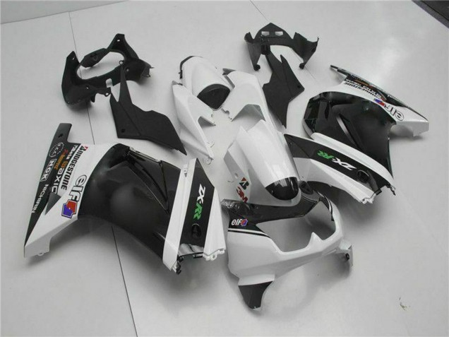 Preisgünstige Kawasaki EX250 Motorrad Verkleidung 2008-2012 - Weiss Schwarz Grun