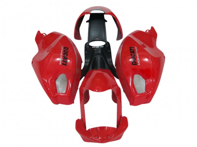 Preisgünstige Ducati Monster 696 796 1100 1100S Motorrad Verkleidung 2008-2012 - Rot
