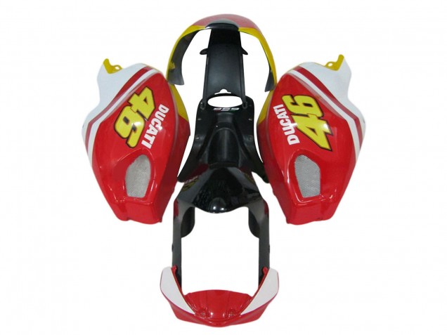 Preisgünstige Ducati Monster 696 796 1100 1100S Motorrad Verkleidung 2008-2012 - Weiss Rot Glanzendes Schwarz Gelb 46